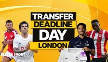 Transfer deadline day on BBC Radio London: Latest on capital's Premier League and EFL clubs
