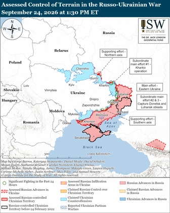 ISW Russian Offensive Campaign Assessment, September 24, 2026