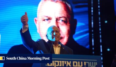 Netanyahu’s main challenger accuses Israeli PM of prioritising survival over security