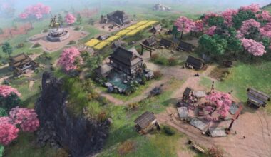 Age of Empires IV village.