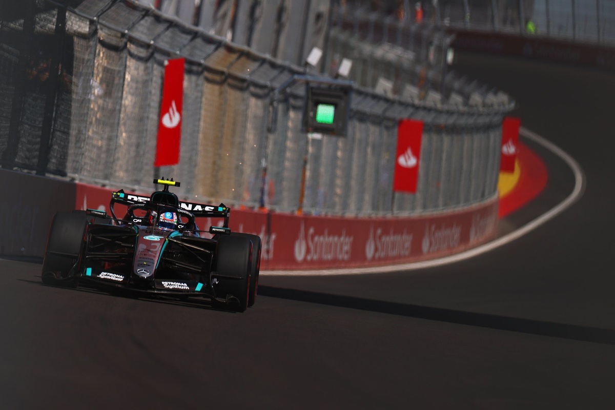 F1 Spanish GP: Antonelli leads tricky second practice as Lindblad crashes