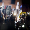Demonstrators raise pictures of slain journalist Daphne Caruana Galizia during a demonstration in 2019.