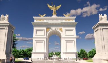 Work on Trump-backed Triumphal Arch will start in coming weeks, Burgum says