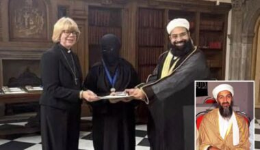Archbishop of Canterbury withdraws award she gave on 9/11 to Muslim cleric who praised bin Laden
