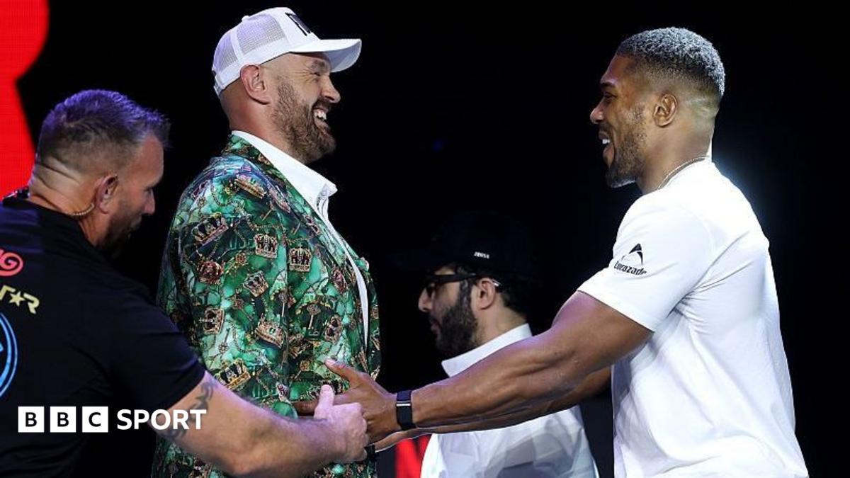 Fury vs Joshua press conference LIVE: Follow text updates as British heavyweights face-off for the first time