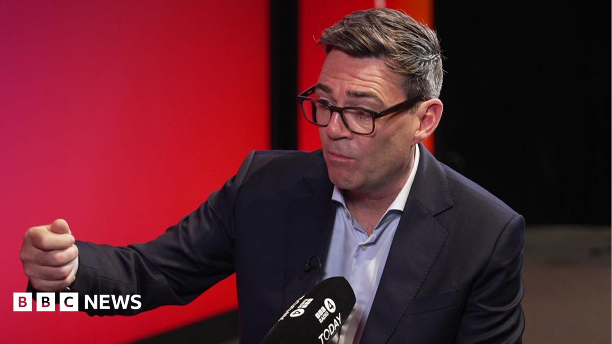 Andy Burnham being interviewed for BBC Radio 4's Today programme
