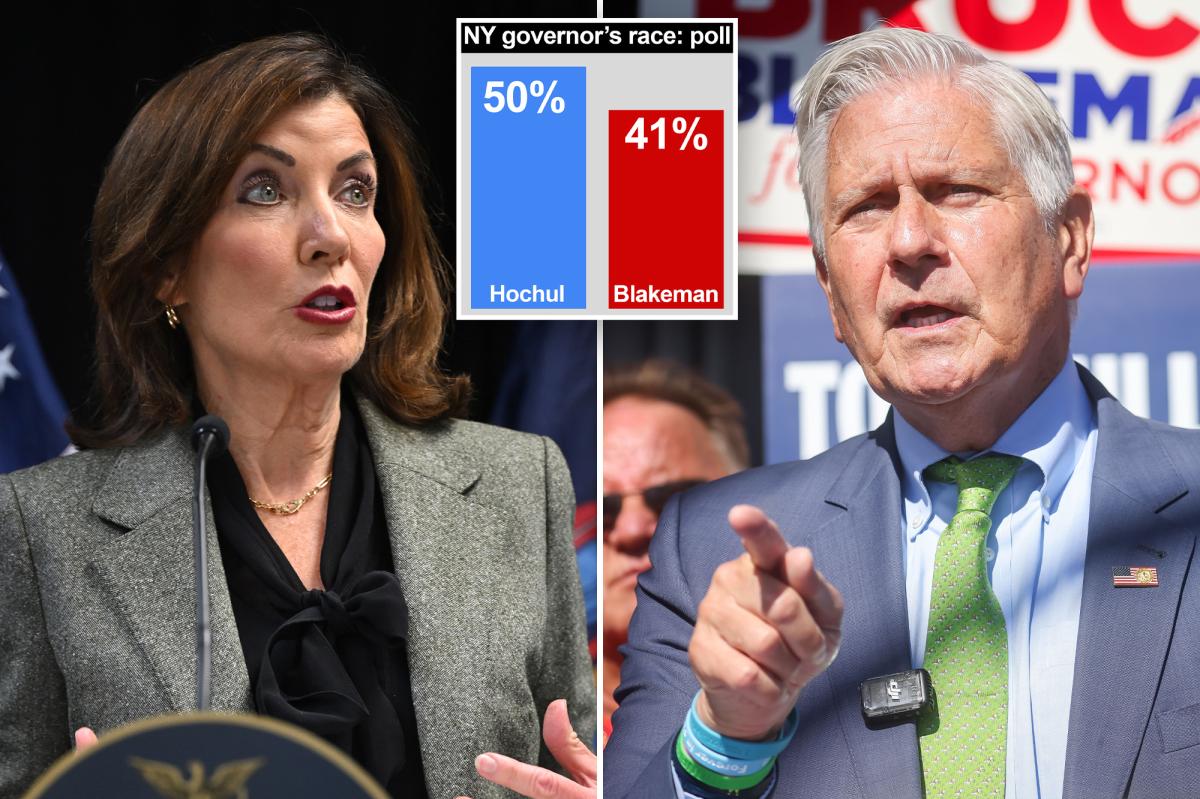 Bruce Blakeman within single digits of Kathy Hochul in New York governor's race: poll