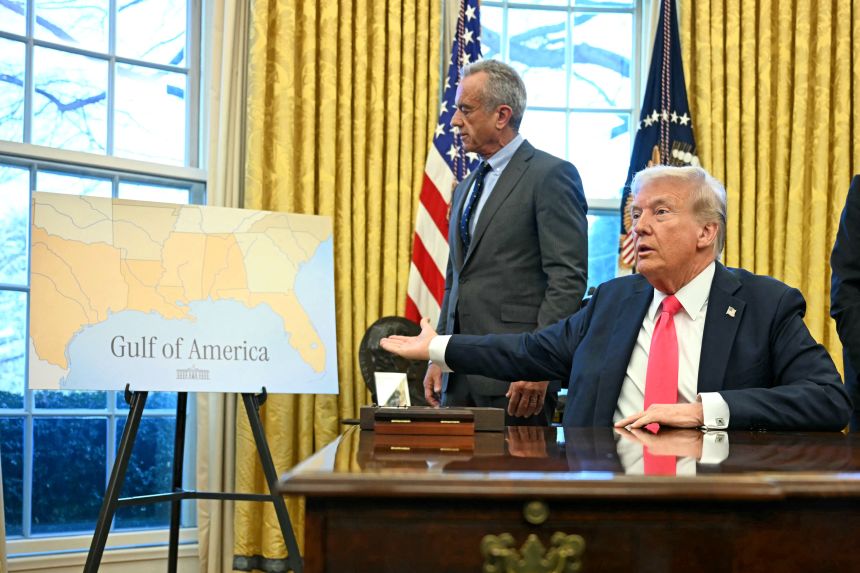 In one of the first acts of his second term, Trump ordered that the Gulf of Mexico be renamed 