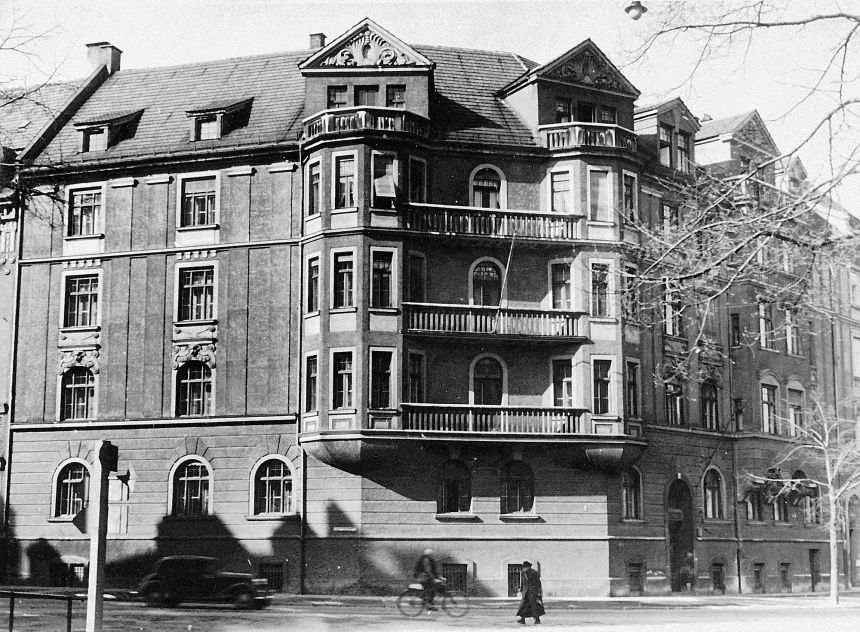Hitler's lavish apartment on Prinzregentenplatz in Munich.