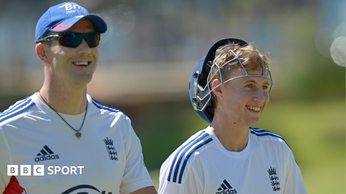 Kevin Pietersen and Joe Root in 2013