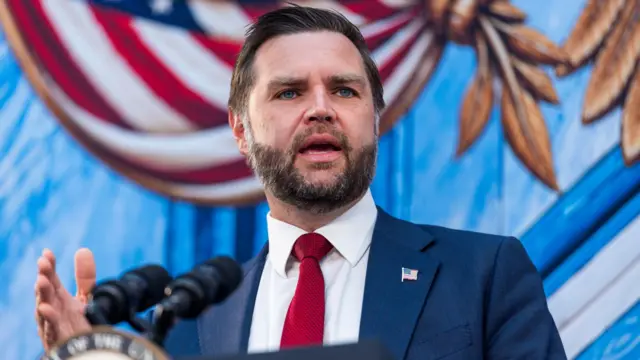 US Vice President JD Vance speaks at the launch of the Foundry School at the Donald J. Trump Institute of Peace in Washington, DC, USA, 03 September 2026