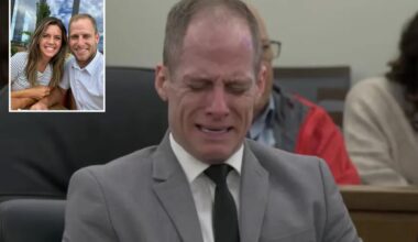 'American Idol' contestant Caleb Flynn sobs as court sees gruesome photos of Ashley's execution
