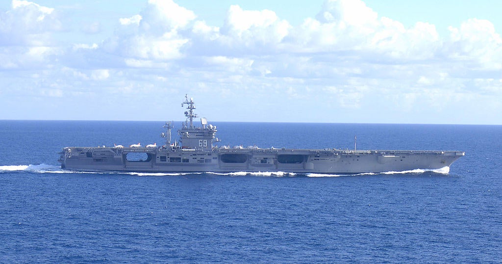 2 U.S. aviators eject while landing plane on carrier off Virginia, 4 sailors hurt, Navy says