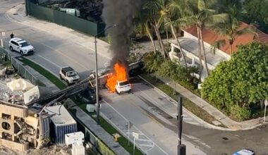 4 injured after 85-foot drilling rig collapses in Miami's Brickell, trapping workers and crushing cars