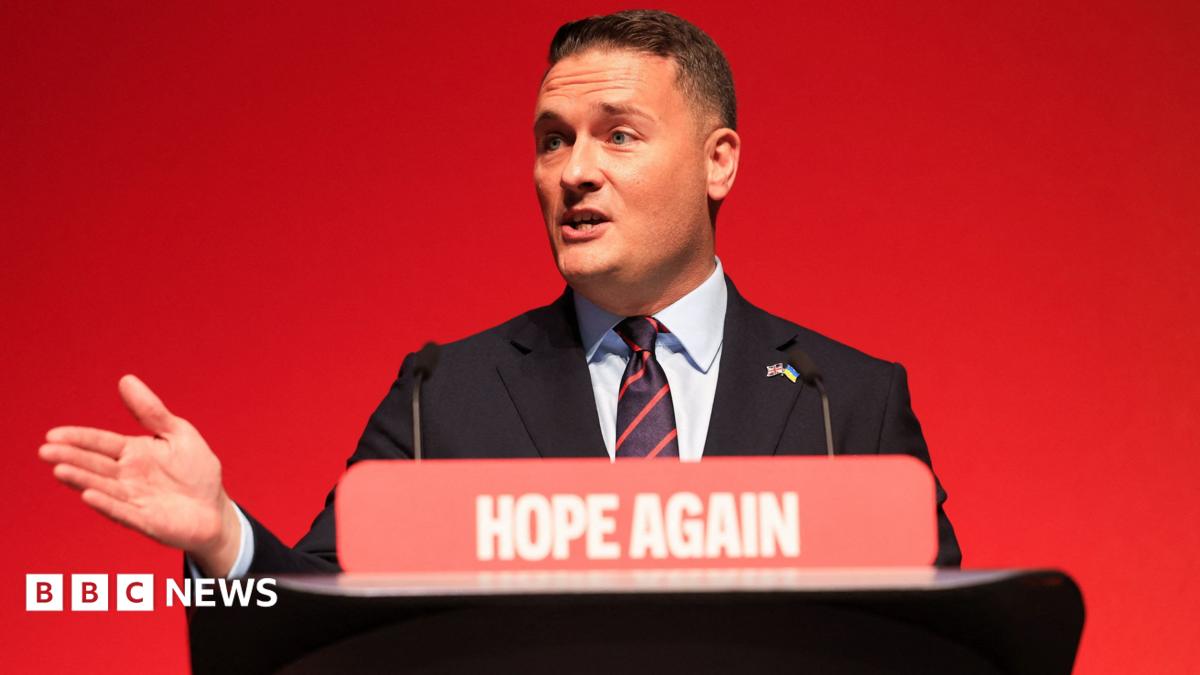 Defence Secretary Wes Streeting addressing Labour conference - watch live