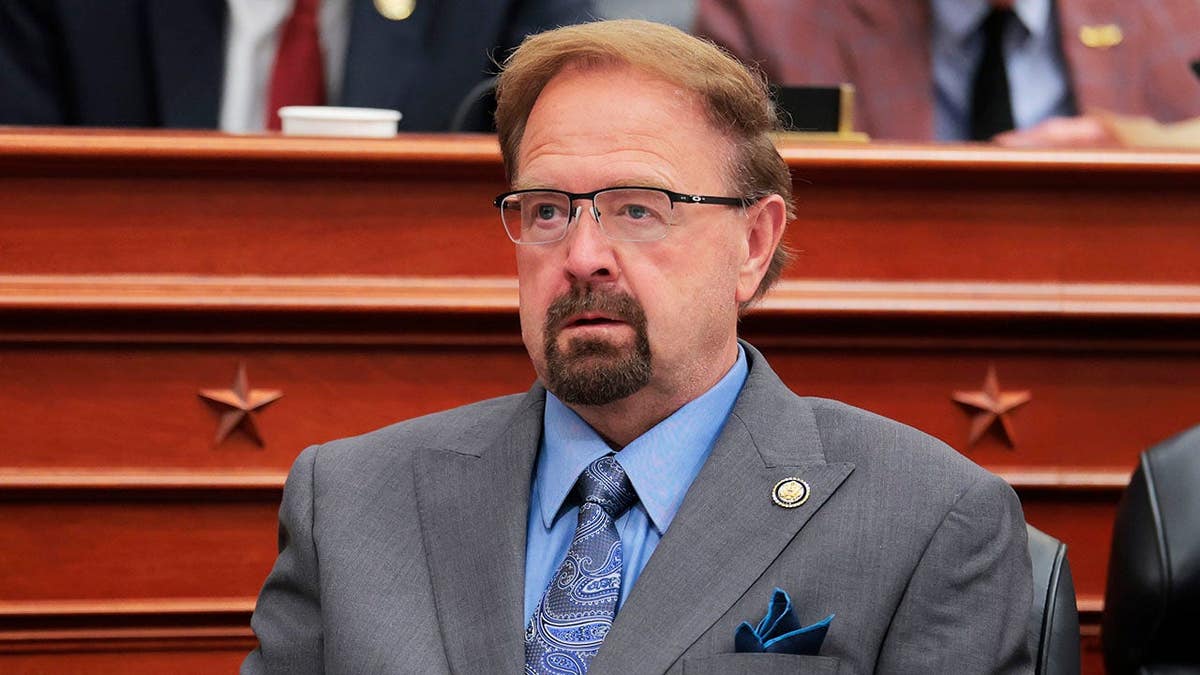 Rep. Chuck Edwards listens during a House Budget Committee markup meeting on Capitol Hill.