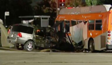 Driver who crashed into LA Metro bus will be arrested on suspicion of murder