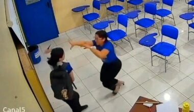 Brazil high school student stabs teacher in wild video