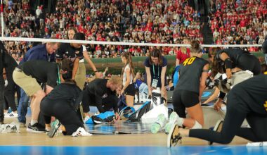 Nebraska-Missouri volleyball at Wrigley Field gets suspended