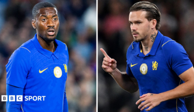 Split image of Tottenham signings Tosin Adarabioyo and Mykhailo Mudryk