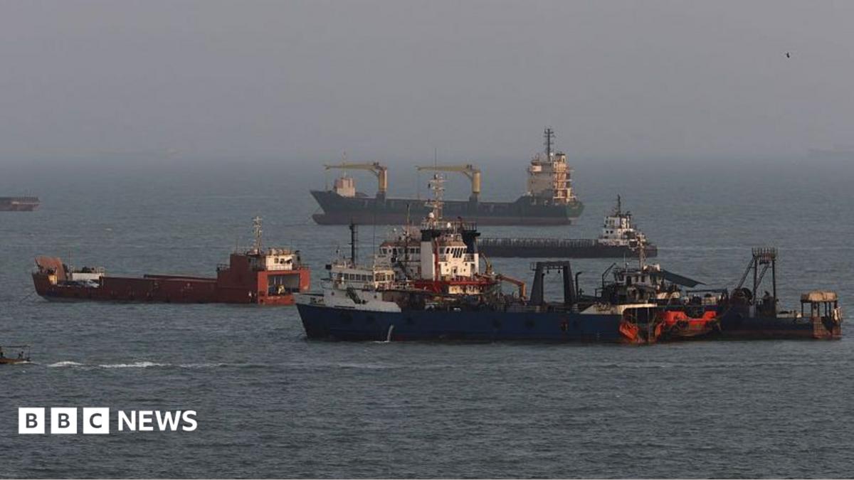 File photo showing commercial ships anchored in the Strait of Hormuz, off the coast of Bandar Abbas, Iran (10 August 2026)