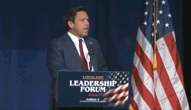 DeSantis accuses heckler of being paid by Soros at Florida GOP event
