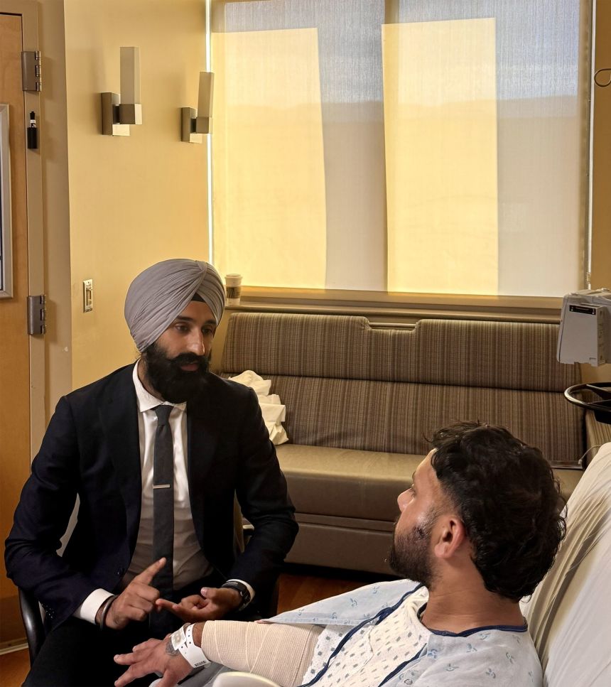 A Sikh man is recovering in the hospital after an unprovoked stabbing at a Wyoming rest stop