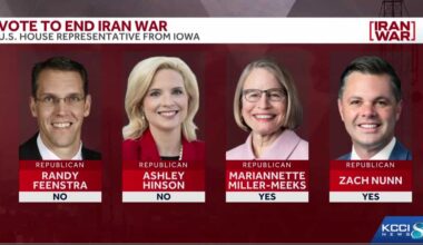 Iowa reps. Nunn, Miller-Meeks back Iran war resolution