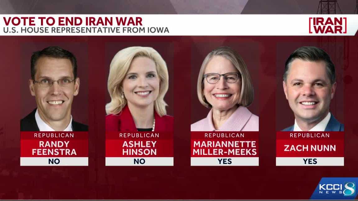 Iowa reps. Nunn, Miller-Meeks back Iran war resolution