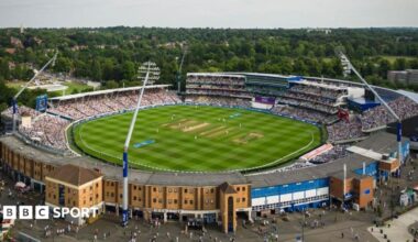 A general view of Edgbaston cricket ground
