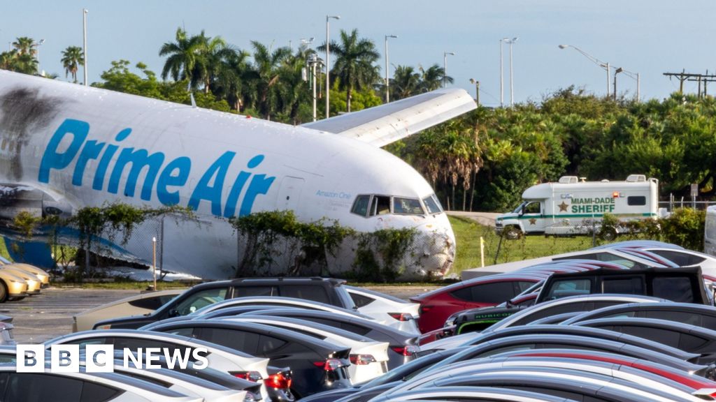 Five dead after Amazon cargo plane crashes at Miami airport - BBC