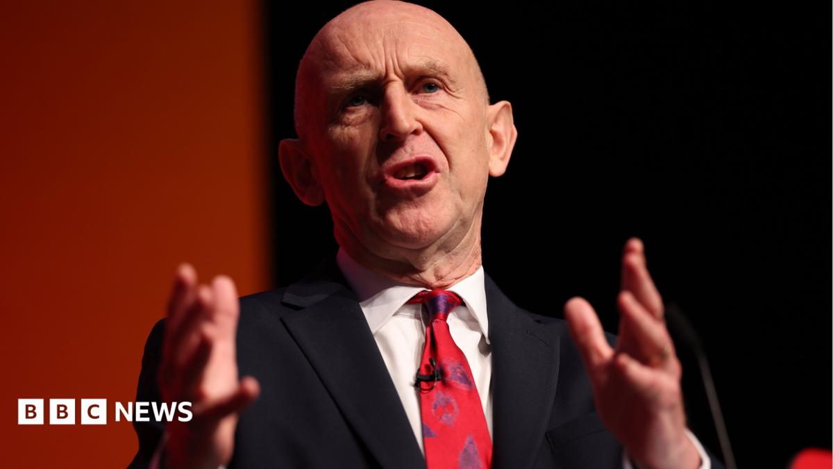 Chancellor of the Exchequer John Healey speaks during the Labour Party Conference in Liverpool, UK on 28 September, 2026.