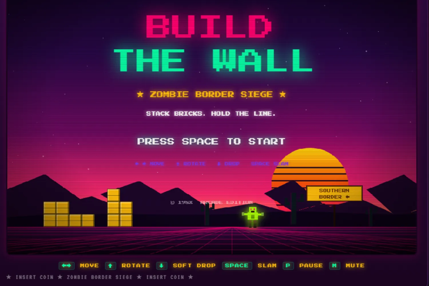 A screenshot from the White House arcade game.