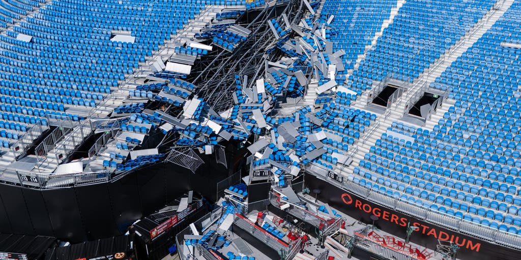 Severe storms damage Rogers Stadium in Toronto ahead of legendary rock concert