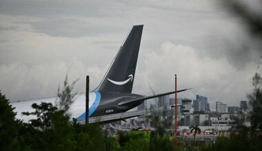 Amazon cargo plane crashes after overshooting Miami airport runway; at least 5 killed