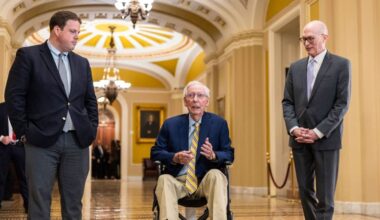 Mitch McConnell returns to the Senate after three-month absence