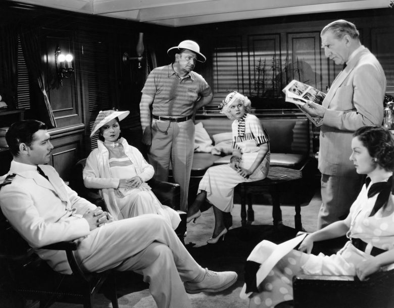 Clark Gable starred as ship captain Alan Gaskell in the popular 1935 film