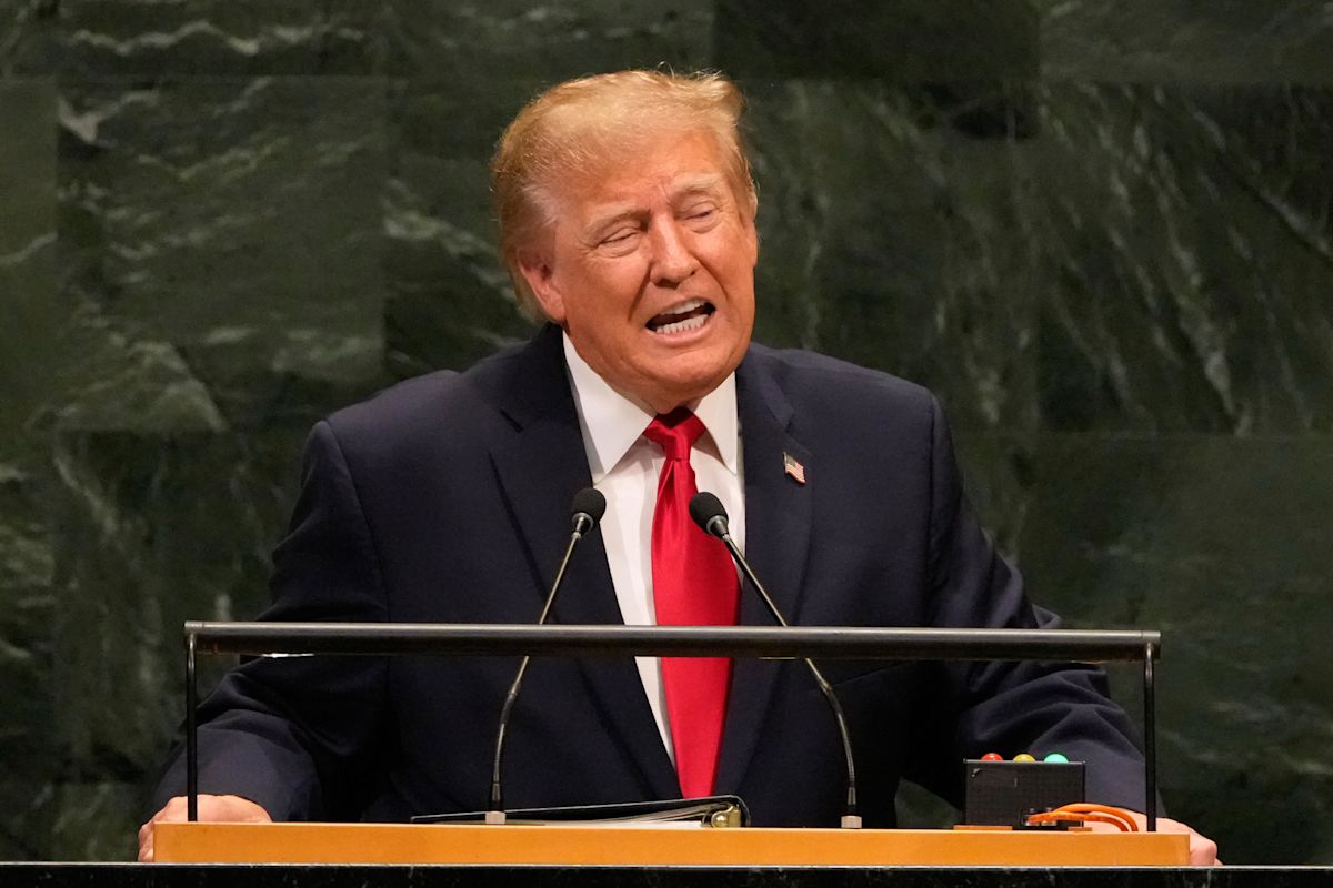 In U.N. speech, Trump threatens to "annihilate" Iran and defends foreign policy