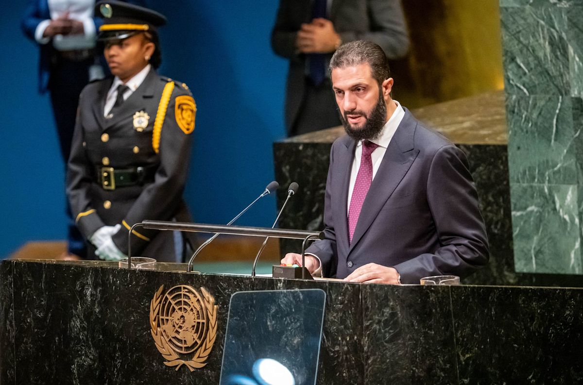 Al-Sharaa demands Israel withdraw from Syria in UN speech