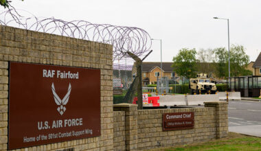 Five arrested near UK-US base in Iran terror probe