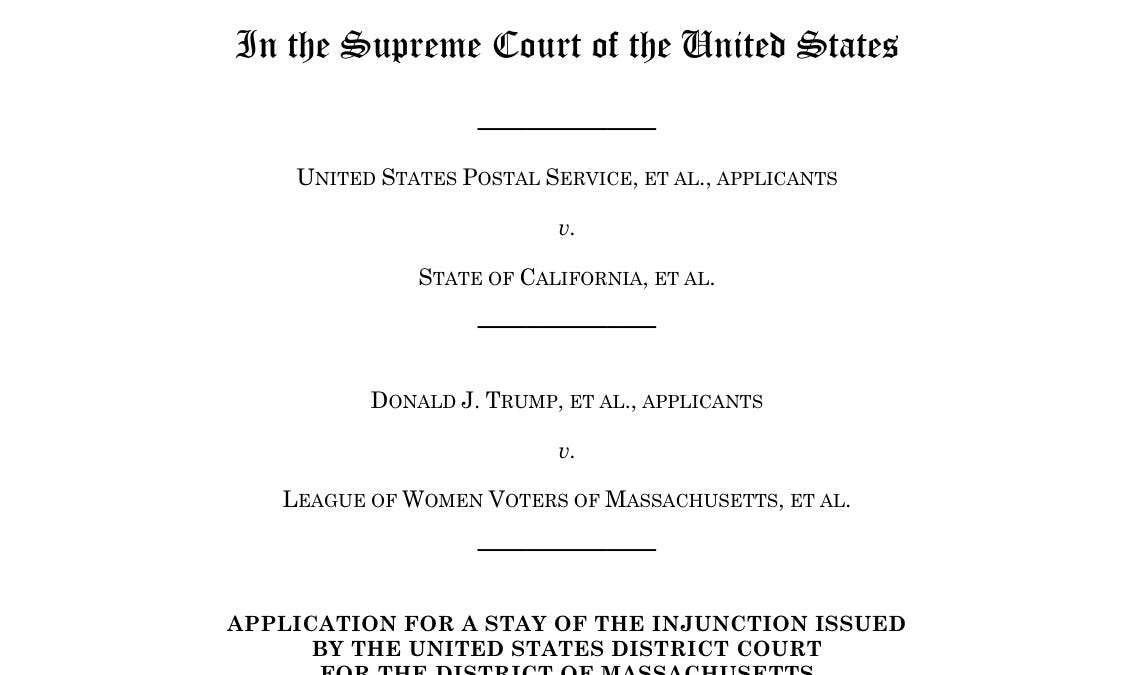 The Supreme Court will choose soon whether Trump can illegally take over elections
