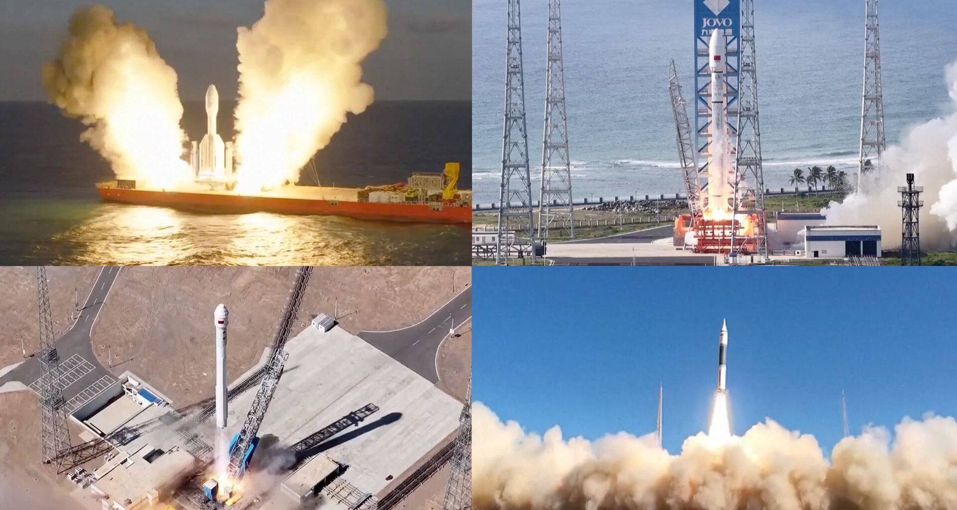 China launches 4 different rockets to orbit in 45 hours (video)