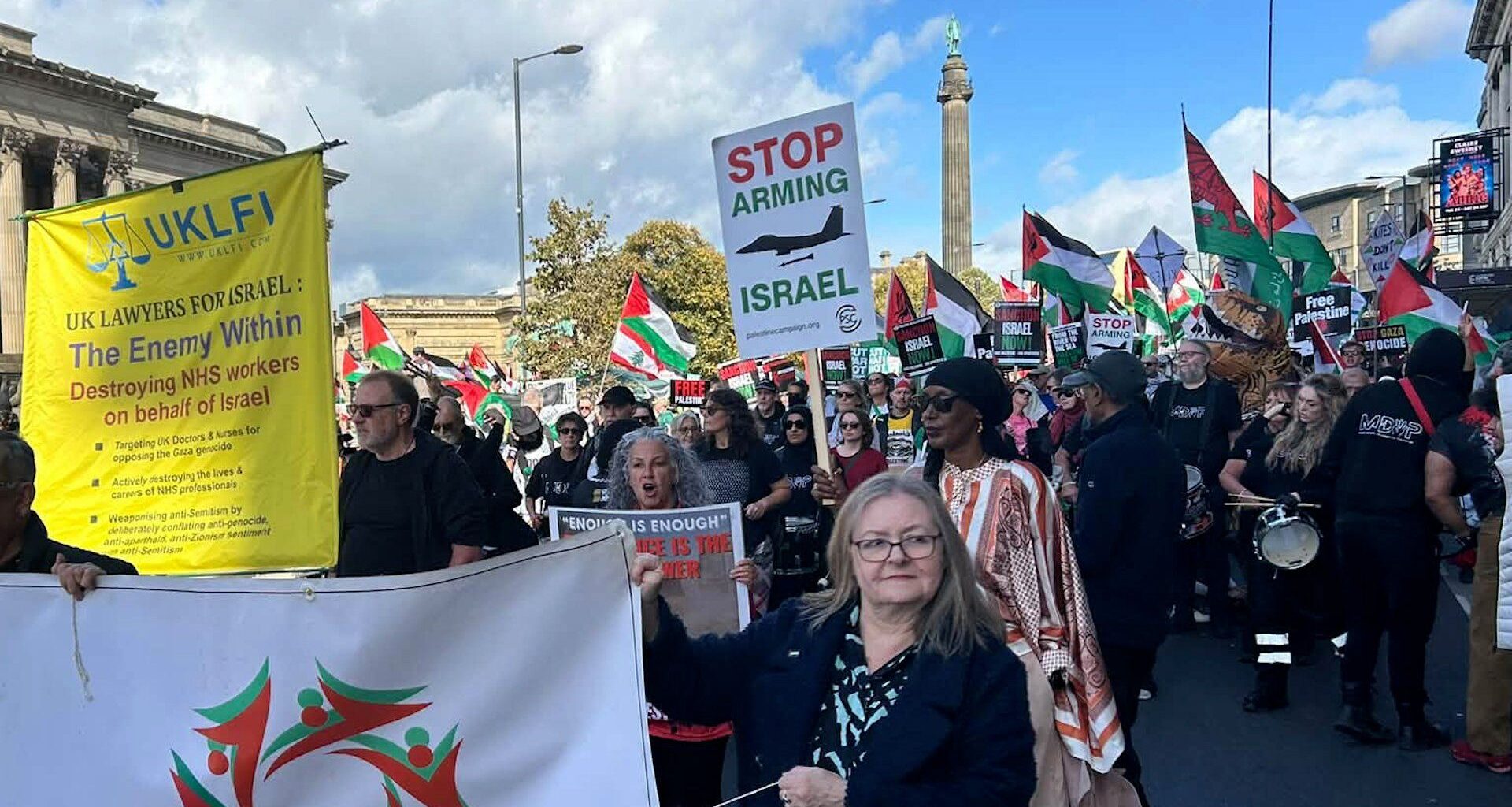 ‘Stop arming Israel’: Pro-Palestine protesters march on Labour conference | Gaza News