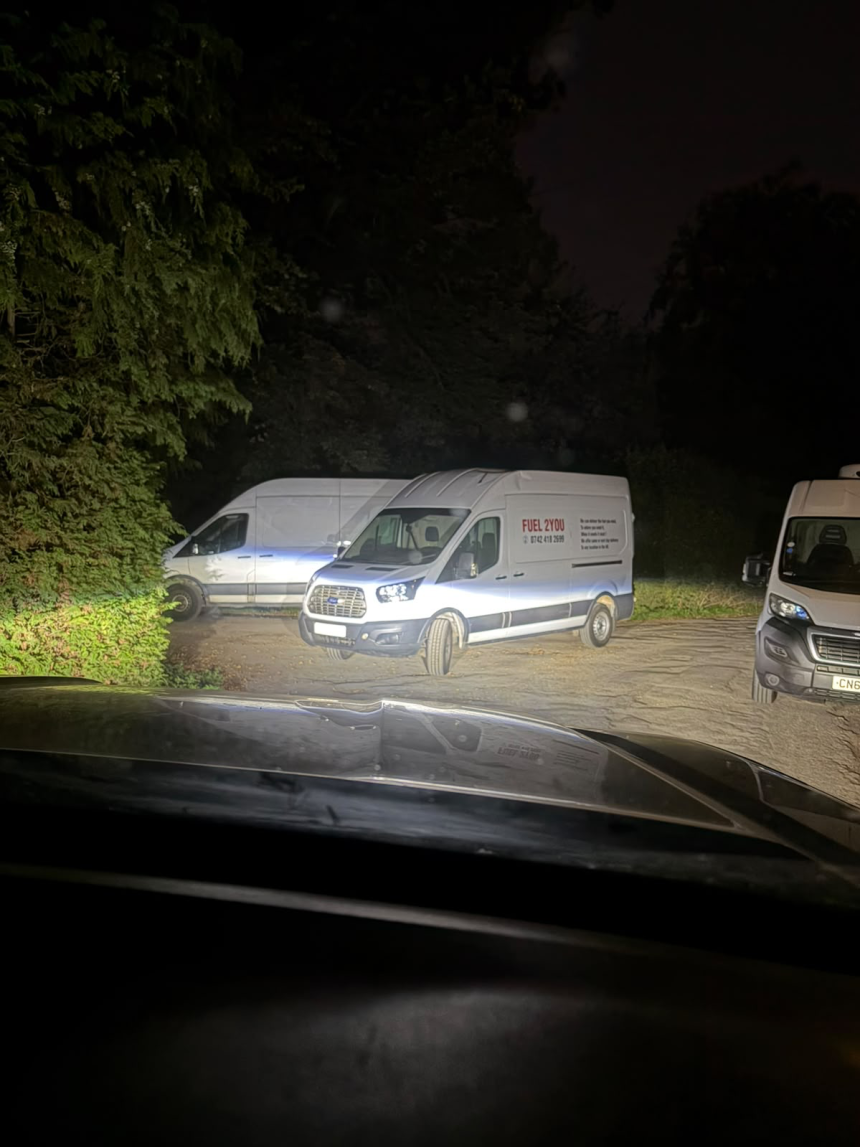 Suspicous vans near RAF base Fairford