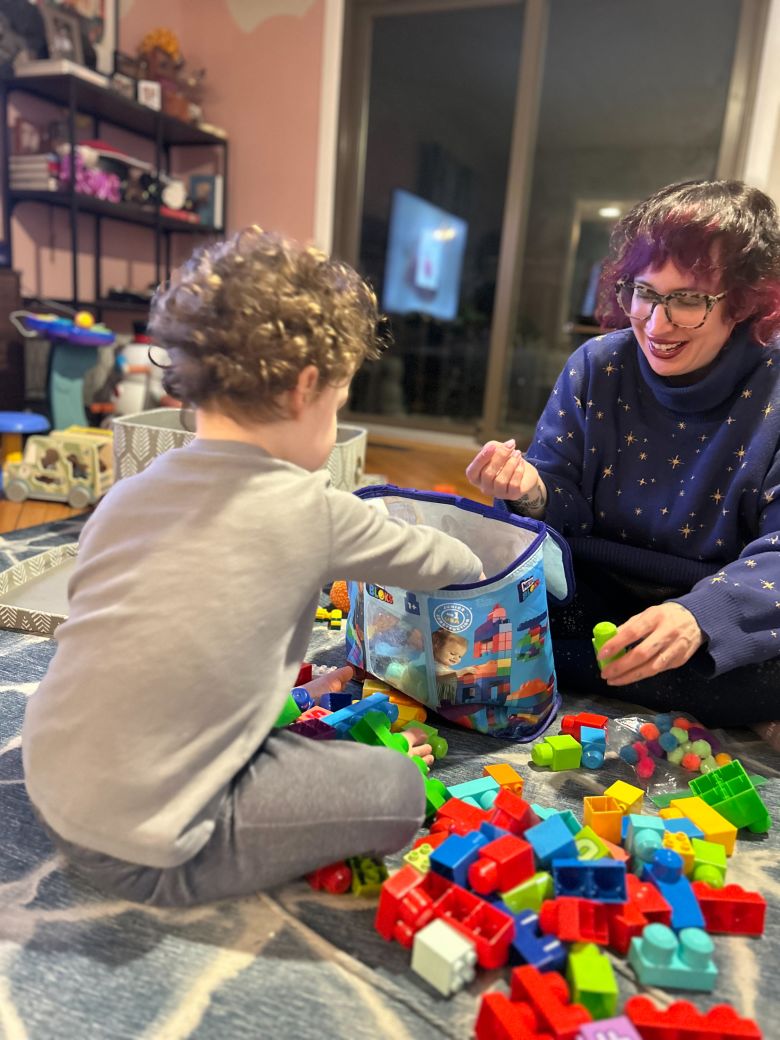 Liz Black, and her son.