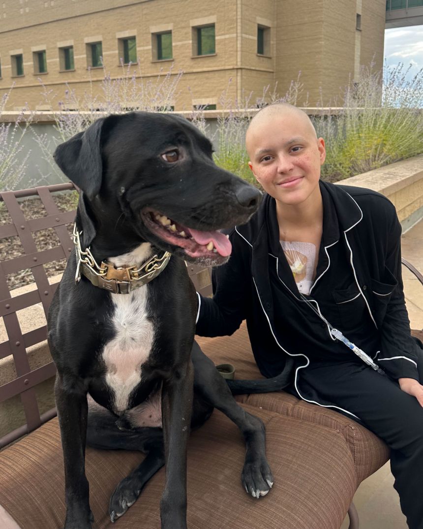 Lilly Dalton during her aggressive cancer treatment.