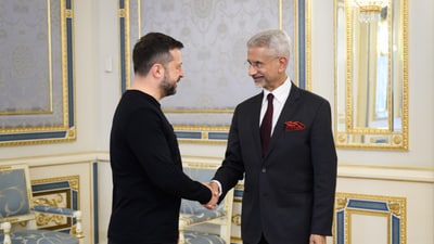 Zelensky said that Ukraine is grateful to India for its desire to end the "unjust war—the war of Russia against Ukraine". (X/@ZelenskyyUa)