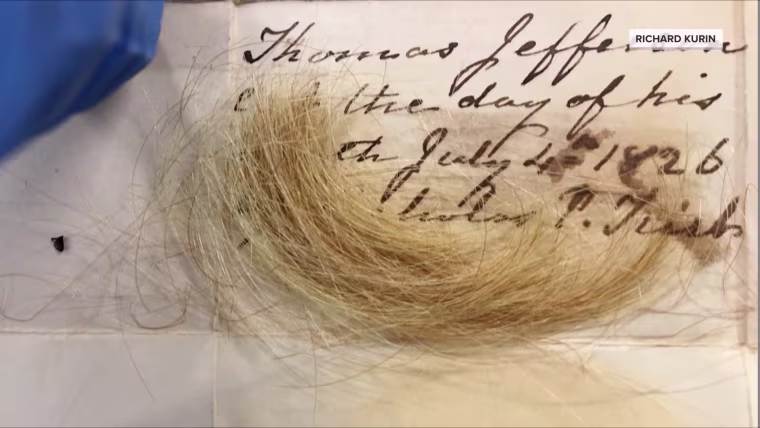 A packet of Thomas Jefferson's hair found at his Monticello estate had played a crucial role in this DNA research.
