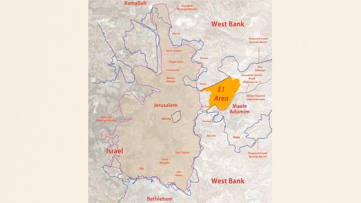 Jerusalem map shown on a page.