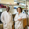 Long-time collaborators Pardis Sabeti (right) of the Broad Institute and Christian Happi of the African Centre of Excellence for Genomics of Infectious Diseases in Nigeria, are developing an early-warning system that could flag an emerging pandemic .